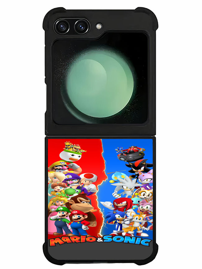 mario vs sonic Samsung Galaxy Z Flip 5 | Samsung Galaxy Z Flip 6 Case