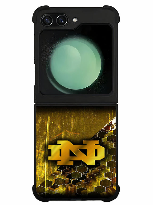 notre dame gold Samsung Galaxy Z Flip 5 | Samsung Galaxy Z Flip 6 Case