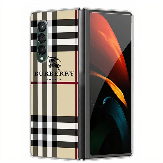 burberry pattern london Samsung Galaxy Z Fold 4 5G Case - XPERFACE