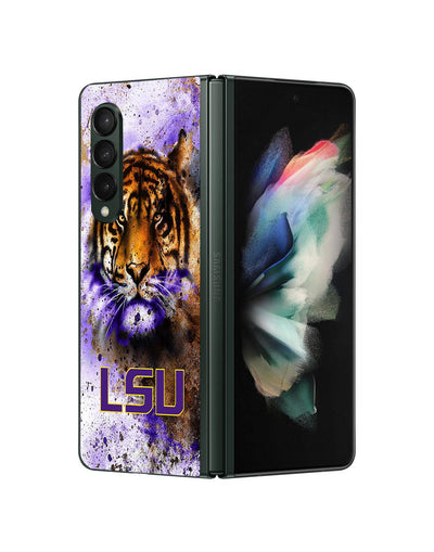 tigers lsu logo wallpaper Samsung Galaxy Z Fold 4 5G Case