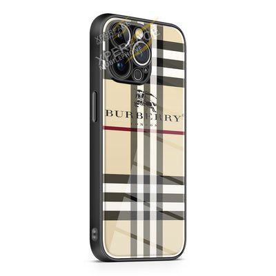 BURBERRY PATTERN LONDON iPhone 15 | iPhone 15 Plus | iPhone 15 Pro | iPhone 15 Pro Max Glass Case cover