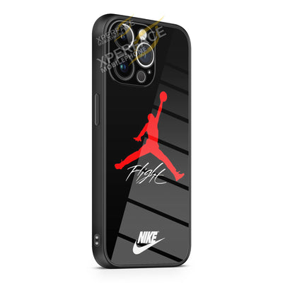 NIKE AIR JORDAN LOGO iPhone 15 | iPhone 15 Plus | iPhone 15 Pro | iPhone 15 Pro Max Glass Case cover