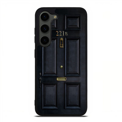 221B SHERLOCK BLACK DOOR Samsung Galaxy S23 Plus | Samsung Galaxy S24 Plus case cover