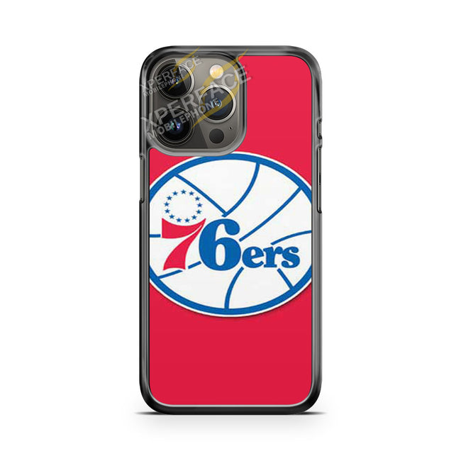 76Ers logo on red iPhone 13 Pro case