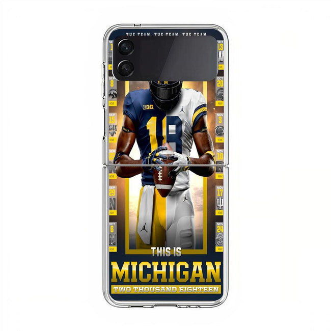 aaron bills michigan Samsung Galaxy Z Flip 4 5G Case - XPERFACE