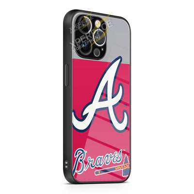 A Braves iPhone 15 | iPhone 15 Plus | iPhone 15 Pro | iPhone 15 Pro Max Glass Case cover