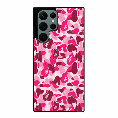 bape camo pink Samsung Galaxy S23 Ultra | Samsung Galaxy S24 Ultra case cover