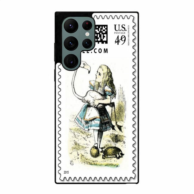 ALICE IN WONDERLAND FLAMINGO STAMP Samsung Galaxy S23 Ultra | Samsung Galaxy S24 Ultra case cover