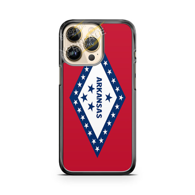 arkansas flag 2 iPhone 14 Pro Case Cover