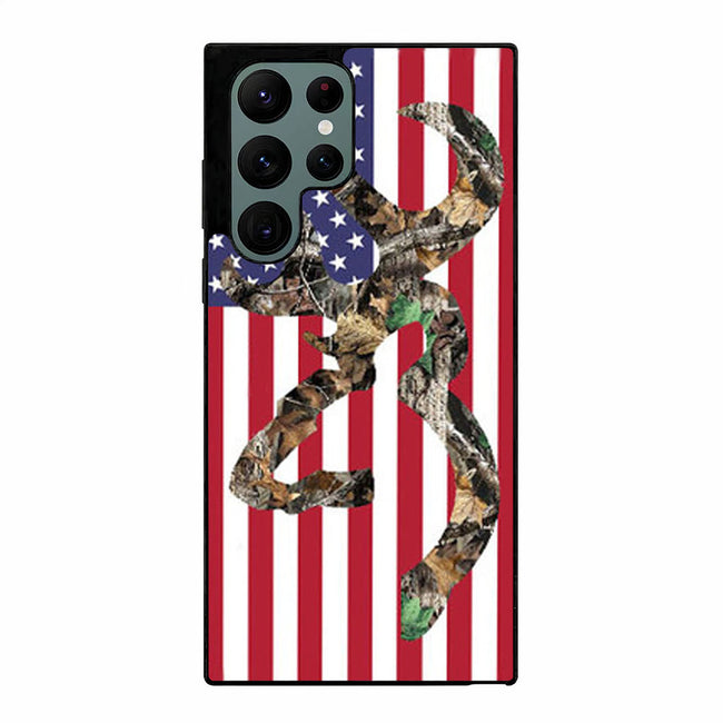 browning deer camo american flag Samsung Galaxy S23 Ultra | Samsung Galaxy S24 Ultra case cover