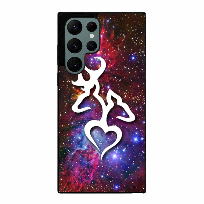 browning deer love galaxy nebula 1 Samsung Galaxy S23 Ultra | Samsung Galaxy S24 Ultra case cover