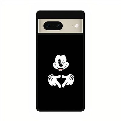 black mickey mouse google pixel 7 case cover