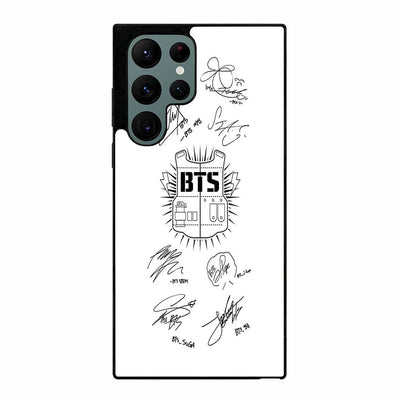 bts army signature white Samsung Galaxy S23 Ultra | Samsung Galaxy S24 Ultra case cover