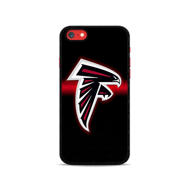 Atlanta Falcons Logo Black Stripe iPhone SE 2020 2D Case - XPERFACE