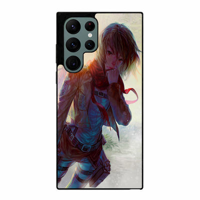 Attack On Titan Mikasa Art Samsung Galaxy S23 Ultra | Samsung Galaxy S24 Ultra case cover