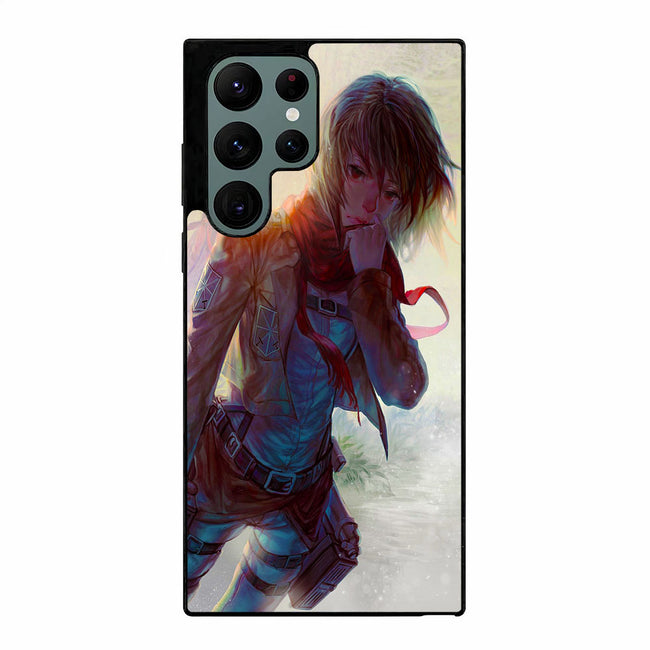 Attack On Titan Mikasa Art Samsung Galaxy S23 Ultra | Samsung Galaxy S24 Ultra case cover