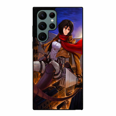 Attack On Titan Mikasa Maneuver Gear Samsung Galaxy S23 Ultra | Samsung Galaxy S24 Ultra case cover