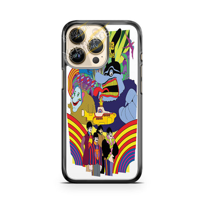 beatles yellow submarine poster iPhone 14 Pro Case Cover