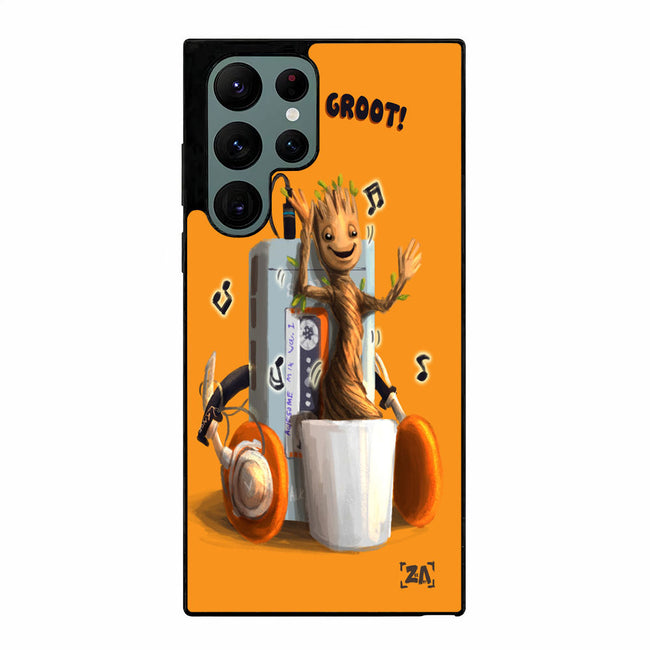 Baby Groot Dancing Awesome mix vol 1 art Samsung Galaxy S23 Ultra | Samsung Galaxy S24 Ultra case cover