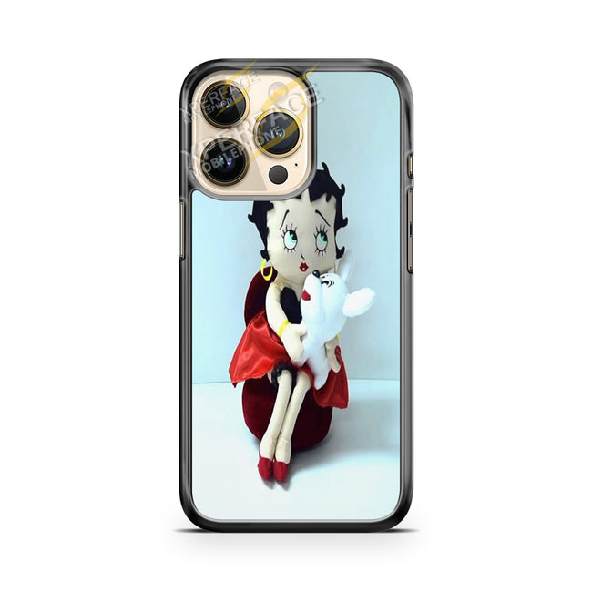 betty boop holding puppy iPhone 14 Pro Case Cover