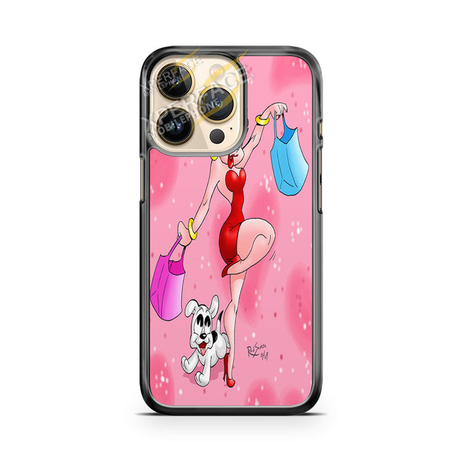 betty boop shopping iPhone 14 Pro Case Cover