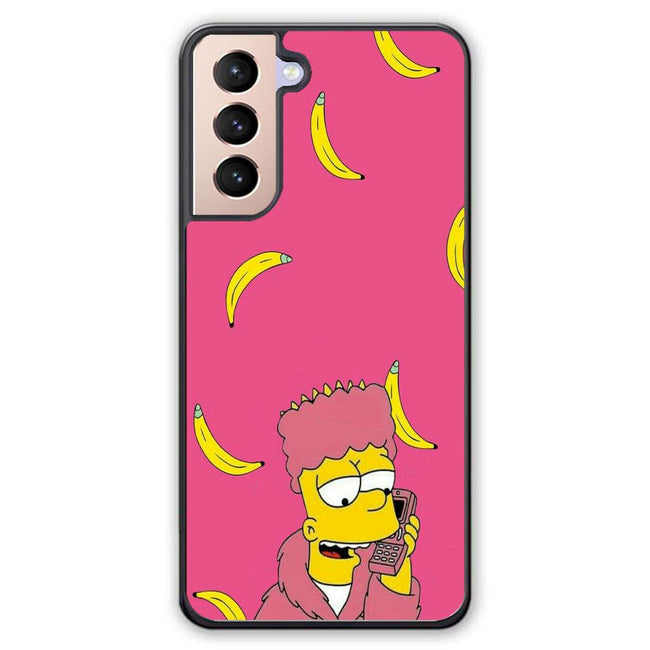 bart simpson pink Samsung galaxy S21 case - XPERFACE