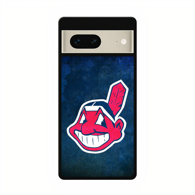 cleveland indians logo blue google pixel 7 case cover