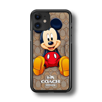 coach brown mickey mouse 1 iPhone 11 case cover