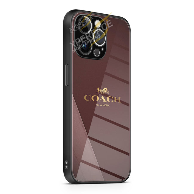 coach comfort grip iPhone 15 | iPhone 15 Plus | iPhone 15 Pro | iPhone 15 Pro Max Glass Case cover