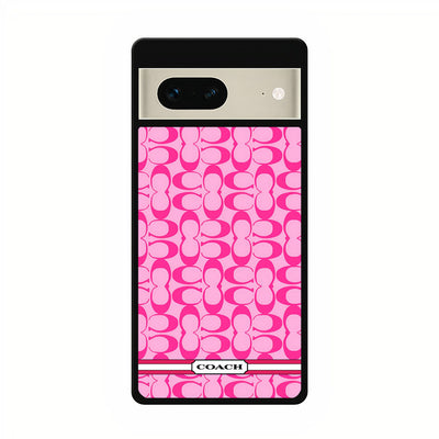 coach pink new logo google pixel 7 case cover