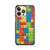 blocks rainbow lego art pattern iPhone 14 Pro Case Cover