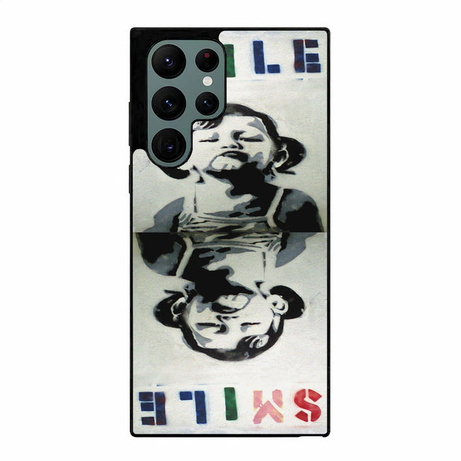 BANKSY GRAFFITI SMILE COLORFUL Samsung Galaxy S23 Ultra | Samsung Galaxy S24 Ultra case cover