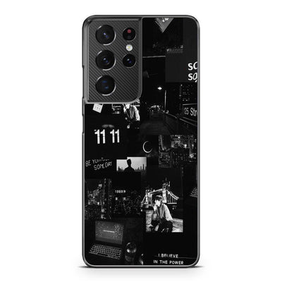 black aesthetics Samsung galaxy S21 Ultra case - XPERFACE