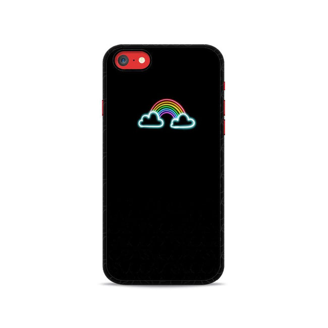 Black Aesthetics Rainbow iPhone SE 2020 2D Case - XPERFACE