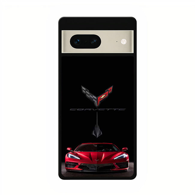 corvette stingray c8 red car 1 google pixel 7 case cover