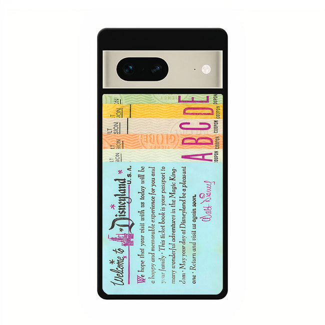 disney world ticket book google pixel 7 case cover