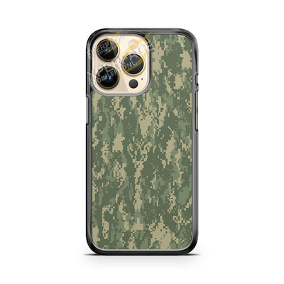 camo green digital iPhone 14 Pro Case Cover