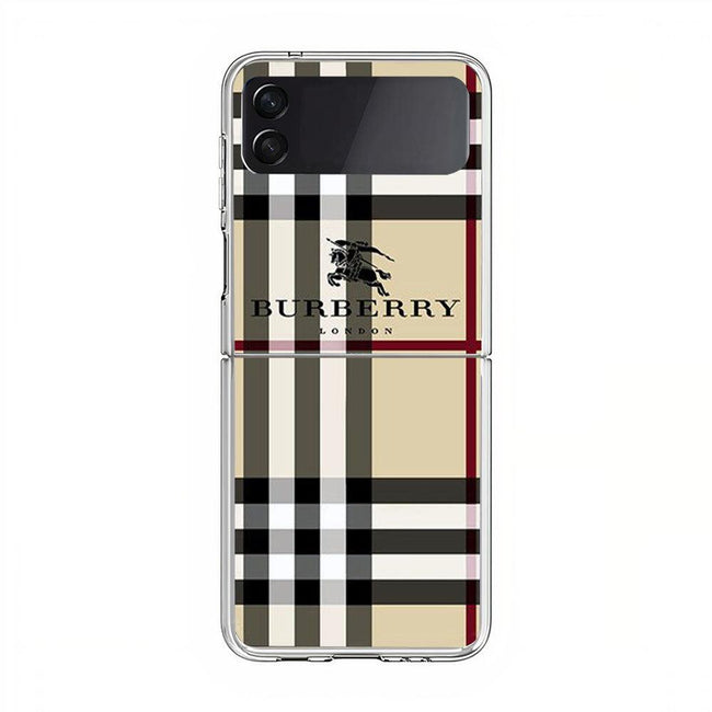 burberry pattern london Samsung Galaxy Z Flip 4 5G Case - XPERFACE