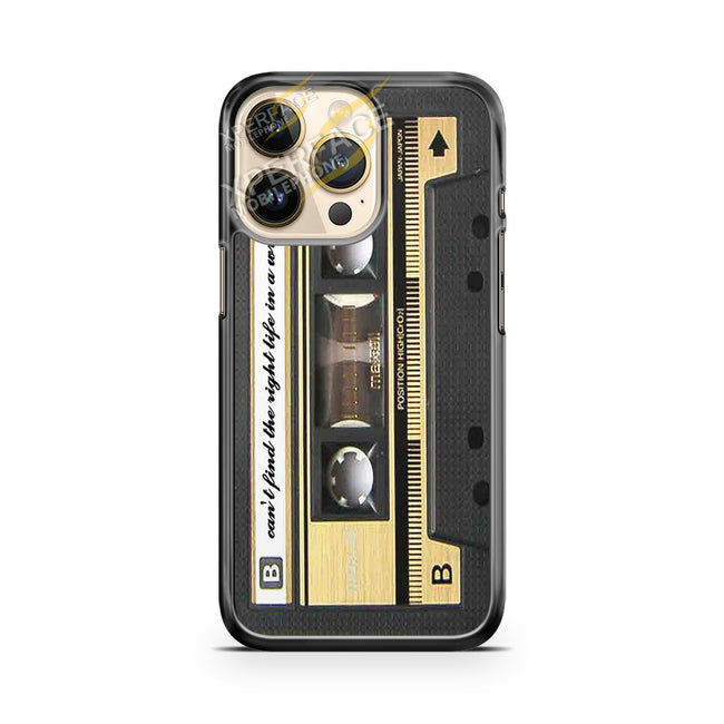 cassette mix tape gold iPhone 14 Pro Case Cover