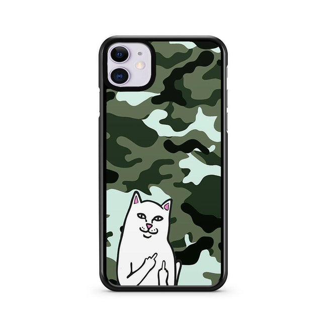 Cat With The Middle Finger iPhone 11 2D Case - XPERFACE