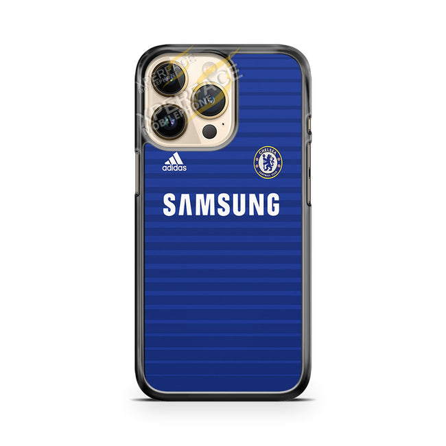 chelsea jersey blue stripe iPhone 14 Pro Case Cover