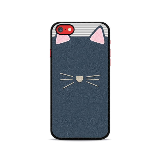 Cat Wallpaper Navy iPhone SE 2020 2D Case - XPERFACE