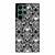 Black Damask Skull Pattern 1 Samsung Galaxy S23 Ultra | Samsung Galaxy S24 Ultra case cover