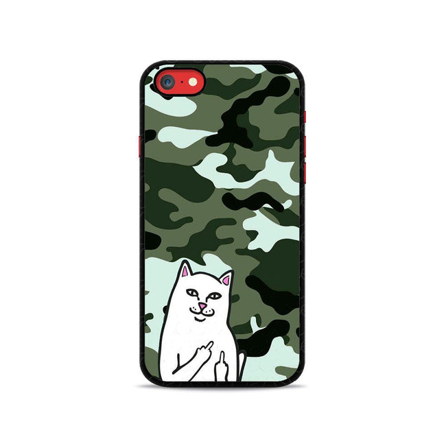 Cat With The Middle Finger iPhone SE 2020 2D Case - XPERFACE
