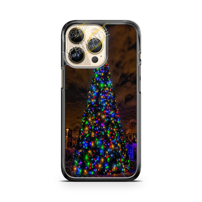 christmas tree lit up iPhone 14 Pro Case Cover