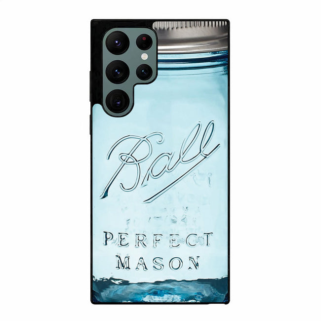 Blue Ball Glass Mason 1 Samsung Galaxy S23 Ultra | Samsung Galaxy S24 Ultra case cover