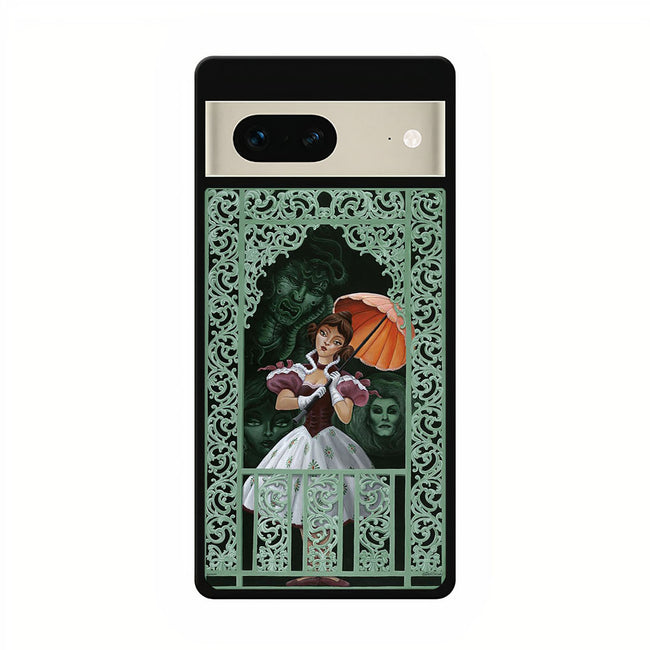 haunted mansion stretching google pixel 7 case cover