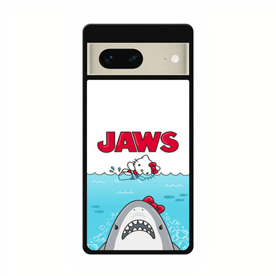 hello kitty x jaws google pixel 7 case cover