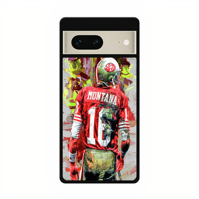 joe montana 49ers art google pixel 7 case cover