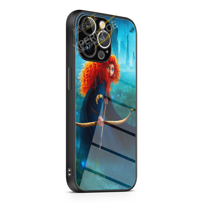 Brave Princess Merida iPhone 15 | iPhone 15 Plus | iPhone 15 Pro | iPhone 15 Pro Max Glass Case cover